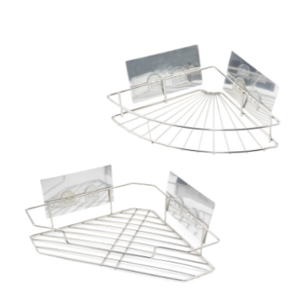 Hyderon Universal personalizado autoadhesivo organizador de almacenamiento de acero inoxidable sin perforaciones cocina baño pared Stick estante de almacenamiento - Product Image 2