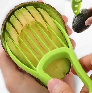 Trancheuse à avocat 3 en 1, éplucheuse en plastique pour beurre, fruits, séparation de pulpe de légumes - Product Image 2