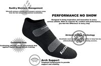 Chaussettes en coton pour hommes multi-pack maille ventilation confort coupe Performance chaussettes invisibles