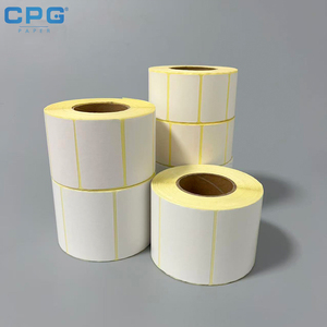Wholesale 4x6 Inch Smooth Surface Thermal Sticker <b>Roll</b> Food Grade BPA Free Fast Printing Waybill Thermal Label <b>Paper</b> - Product Image 1