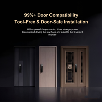 Serrure intelligente à empreintes digitales 3D, interphone vidéo, carte-clé, application Tuya, déverrouillage à distance, porte en bois/acier, alliage d'aluminium