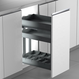 Modern 3-Tier Metal Seasoning <b>Basket</b> Easy Installation Kitchen Cabinet Organizer & Storage Accessories 02.2A.RWD20731.904 China - Product Image 5