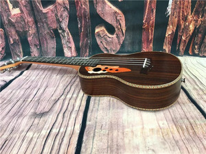 Ukulele Concerto da 23 Pollici in Palissandro, <span class=keywords><strong>Chitarra</strong></span> Acustica con Sensazione Liscia al Tatto, Ideale per Tutti i Principianti - Product Image 5