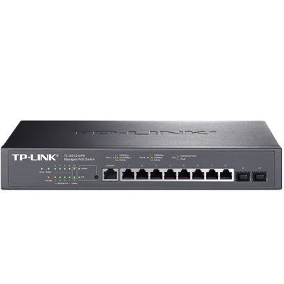 TL-SG3210PE Full Gigabit Managed PoE Switch 8GE(PoE)+2SFP Console