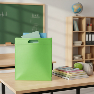 Bolsa <span class=keywords><strong>de</strong></span> Plástico Termosellada Personalizada con Impresión <span class=keywords><strong>de</strong></span> Serigrafía a Color, Bolsa <span class=keywords><strong>de</strong></span> <span class=keywords><strong>Tela</strong></span> No Tejida para Camisetas, Bolsa con Corte en D - Product Image 1