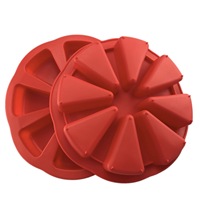 Moule à gâteau en silicone triangulaire géométrique 8 trous Facile à démouler Qualité alimentaire Résistant au four Utilisation domestique DIY Moule à chocolat