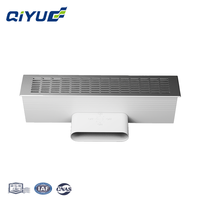 Qiyue haute qualité évent en alliage d'aluminium 400*80mm panneau argenté sablé pour conduit plat pour système de conduit d'air