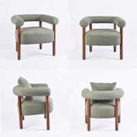 Fauteuil en tissu moderne CARLFORD - Chaise d'appoint pour salon, salle à manger, maison, appartement, chambre, hôtel