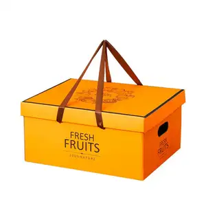 Caja de cartón FTS para frutas y verduras, Logo personalizado impreso y tamaño