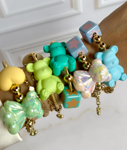 Pulsera con Cara de Oso Sonriente para las Fiestas, Accesorio Moderno para Niñas, Pulsera Ajustable como Regalo - Product Image 5