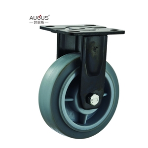 Roue de roulement de sol robuste en laque noire de haute qualité AUGUS, 4 pouces, 5 pouces, 6 pouces, 8 pouces - Product Image 2