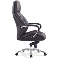 Chaise de bureau en cuir véritable Style moderne Recliner Mesh Executive Swivel Caractéristiques Conçu Mobile Office Use Durable PU Material