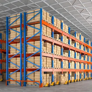 Industrial Heavy Duty Storage Shelves Systems Metal Rack Stacking Units Warehouse Pallet Racking
