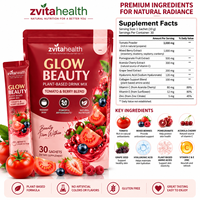 Poudre de marque privée OEM Gluta Glow Lyco avec glutathion et lycopène pour éclaircir la peau et la protection antioxydante