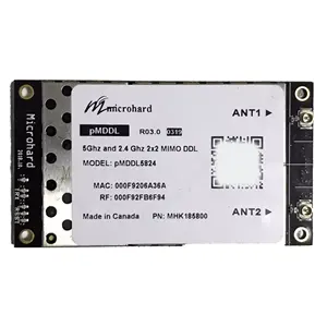 Microhard pMDDL5824-OEM Dupla Frequência 5.8GHz e 2.4GHz MIMO(2X2) Data Link Digital MHK185800