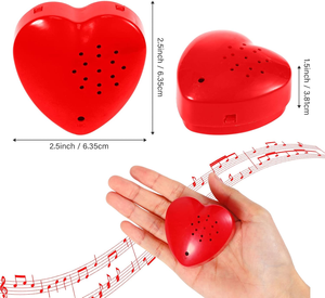 Module sonore professionnel en forme de cœur pour boîte à musique, enregistreur vocal personnalisable, <span class=keywords><strong>chanson</strong></span> sur mesure, audio personnalisé pour boîte cadeau de poupée - Product Image 2