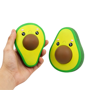 12.7cm PU Slow <b>Rebound</b> Avocado Stress Relief Squishy Squeeze Toy Decompression Soft Fruit Model Unisex Promotional Gifts Girls - Product Image 1