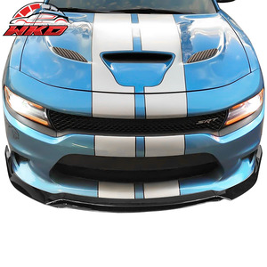 Compatible con Charger SRT 2015-2016, Labio de Parachoques Delantero Estilo V3, Negro Brillante - Product Image 2