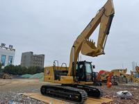 Excavatrice hydraulique Caterpillar 323GC d'occasion à bas prix, modèle 2021, moteur diesel, chenillée, avec pompe et moteur à engrenages
