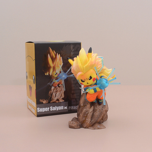 Saiyan Son <span class=keywords><strong>Goku</strong></span> Pikachu Pokemon jouets figurines anime gros Pokemon jouets Modèle décoration boîte décorations - Product Image 5