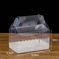 Personnalisé Imprimé Pain Sandwich Hot Dog Anniversaire Pop Cadeau En Plastique Transparent Gâteau Brownies Boîtes D'emballage