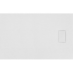 Receveur de douche rectangulaire en acrylique blanc 80x150cm, style européen moderne, forme carrée mince - pour salle de bain et hôtel, effet pierre - Product Image 1