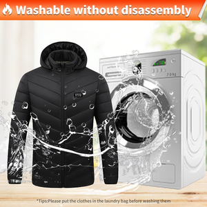 Custom LOGO Rechargeable <strong>Winter</strong> Heated Jacket For Men Women 21 Zone Heating Size S-7XL Windproof And Warm With Hooded - Product Image 6