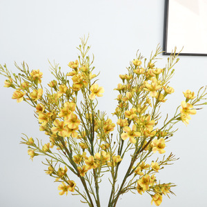 QIHAO Artificial <b>Winter</b> Plum Flowers Yellow High Simulation Home <b>Decoration</b> Chinese New Year Props - Product Image 4