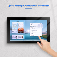 15.6 İnç Paslanmaz Çelik Ip66 Optik Bağlantılı PCAP Dokunmatik Ekran Hepsi Bir Arada Bilgisayar Duvara Monte Endüstriyel Panel Tablet Bilgisayar