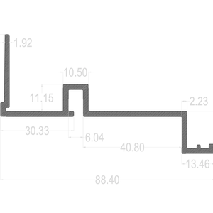 LX5110พลาสติกรูปทรงหน้าต่างพีวีซีอัดขึ้นรูปทนทานเป็นมิตรกับสิ่งแวดล้อมออกแบบได้ตามต้องการ - Product Image 1