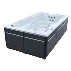 Pequeño <span class=keywords><strong>Balboa</strong></span> 3,7 M al aire libre Whirlpool Hydro Air Bubble masaje colorido cascada fuente jacuzzis piscina acrílico sin fin Swim Spas - Product Image 3