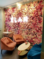 8Ft * 8Ft Floral 3D Flower Panel Backdrop Large Floral Flower Wall Christmas Wall Decoration Roulé 8*8 Cloth Back Flower Wall
