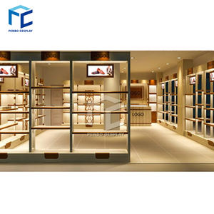 Magasin de chaussures commercial <span class=keywords><strong>vitrine</strong></span> de chaussures de salle d'exposition étagère murale de meubles d'affichage de chaussures de sport à vendre - Product Image 5