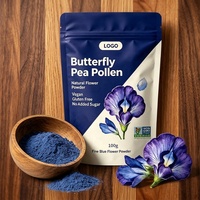 Poudre de pollen de pois papillon de haute qualité, qualité alimentaire, extrait végétal riche en vitamine C, complément alimentaire en bouteille/boîte