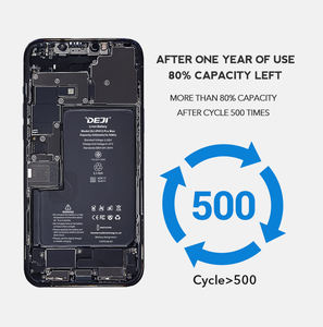 แบตเตอรี่ DEJI สำหรับ <span class=keywords><strong>iPhone</strong></span> 6S <span class=keywords><strong>6</strong></span> P 6SP 7 7 7P 8 8 8P X XR XS 11 12 Min 13 PRO MAX 14 15 16 <span class=keywords><strong>PLUS</strong></span> ทุกรุ่นการผลิตแบตเตอรี่โทรศัพท์ - Product Image 2