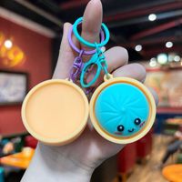 Nuevo Diseño 2026: Llaveros de PVC con Forma de Bollo Vaporizado 3D, Lindos y Creativos, para Parejas, Adornos, Recuerdos de Fiesta, Regalos Promocionales al por Mayor