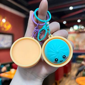Nuevo Diseño 2026: Llaveros de PVC con Forma de Bollo Vaporizado 3D, Lindos y Creativos, para Parejas, Adornos, Recuerdos de Fiesta, Regalos Promocionales al por Mayor - Product Image 4