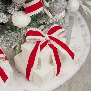 Custom Double Face Grosgrain 100% Polyester Solid Color <b>Ribbon</b> with Moonstitch Edge - Product Image 3