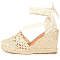 Espadrille à semelle compensée haute, corde de chanvre, sandales d'été pour femmes, nouvelle collection