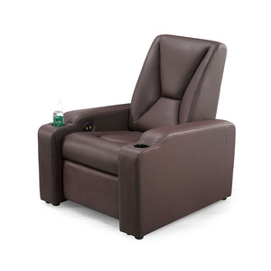 เก้าอี้ปรับเอนโรงหนังรุ่น Prosperous Seat Cinema Recliner Chair WZ610 หนังสีน้ำตาลเข้ม สำหรับโฮมเธียเตอร์ - Product Image 1