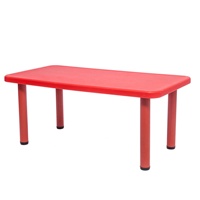 Vente en gros en usine Ensembles de chaises de table rectangulaires modernes en plastique pour enfants Tables d'étude en plastique épaissi pour les écoles