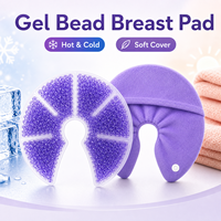 En gros, Compresse de gel réutilisable avec housse en tissu pour le soutien de la poitrine, la compression et le soulagement de l'engorgement pendant l'allaitement