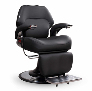 Sillón de Barbería Ajustable, Semi-Reclinable, con Altura Ajustable, Bomba Hidráulica, de Alta Calidad, Moderno, de PU, para Masajes, Salón de Belleza, Gimnasio, Hogar - Product Image 1