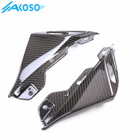 Couvercle de carénage de plaque de base de rétroviseur en fibre de carbone AKOSO pour Yamaha Tmax 560 2017-2024 accessoires de moto