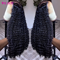 Peluca Rizada Birmana Natural de 30 Pulgadas, Peluca Frontal de Encaje HD Completo, Venta al por Mayor, Grado 12A, Pelucas de Cabello Humano Virgen Natural Vietnamita Original