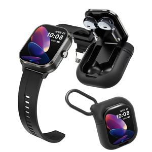 D8pro 2 trong 1 Smartwatch với Earbuds thể dục nhịp tim thể thao BT cuộc gọi â<span class=keywords><strong>m</strong></span> nhạc của nam giới NFC TWS thông minh xem với tai nghe không dây - Product Image 1