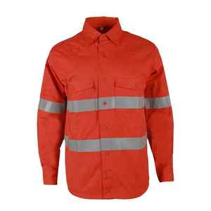 2025, venta al por mayor, camisa ignífuga de seguridad de alta visibilidad, ropa reflectante para trabajadores, Protección Laboral - Product Image 1