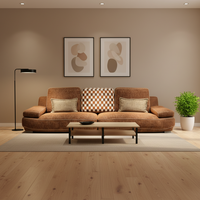 Canapé modulaire en bois de style italien, design nuage, personnalisable pour villa, prix d'usine