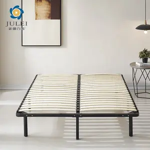Modern Style Customized Color Easy Assemble Single Twin Size Metal Steel Tube Bed Frame Base