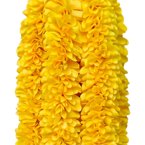 Artificial Yellow and <b>White</b> Flower Garland Decorative <b>Hanging</b> Floral Mala for Wedding Festival Temple Event Decoration - Product Image 3